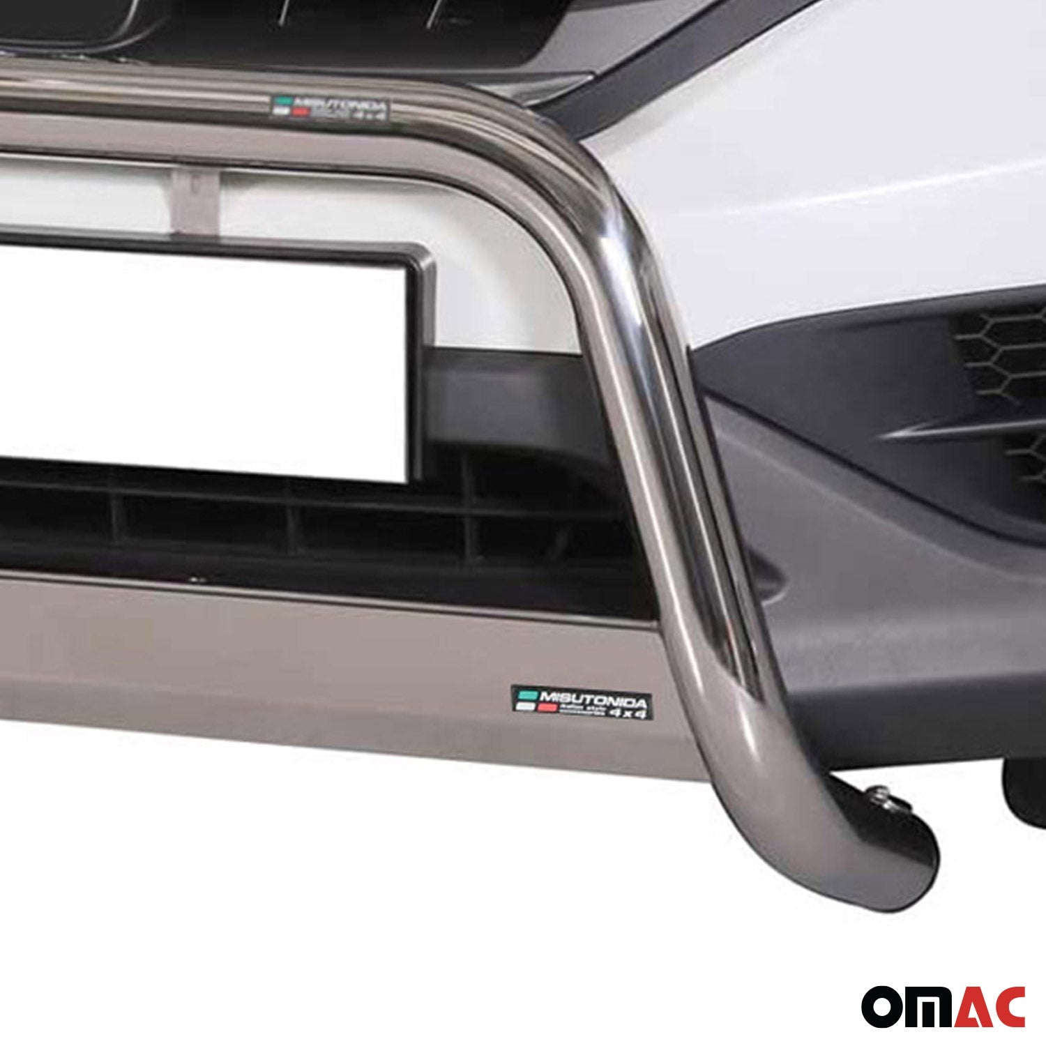 Bull Barra Frontal para Honda CR-V 2012-2015 Plata Brillante Acero 1Pza