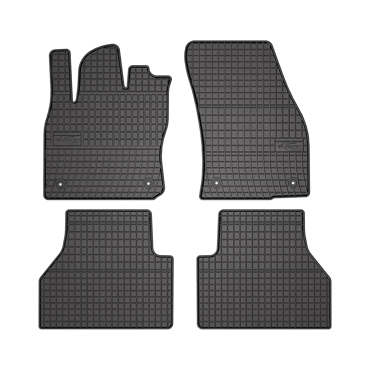 OMAC Alfombrillas De Coche para VW Caddy 2020-2024 Negro Goma 4Pza