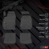 OMAC Premium Alfombrillas Coche para Audi A4 B5 Sedán Familiar 1994-2001 TPE 4x