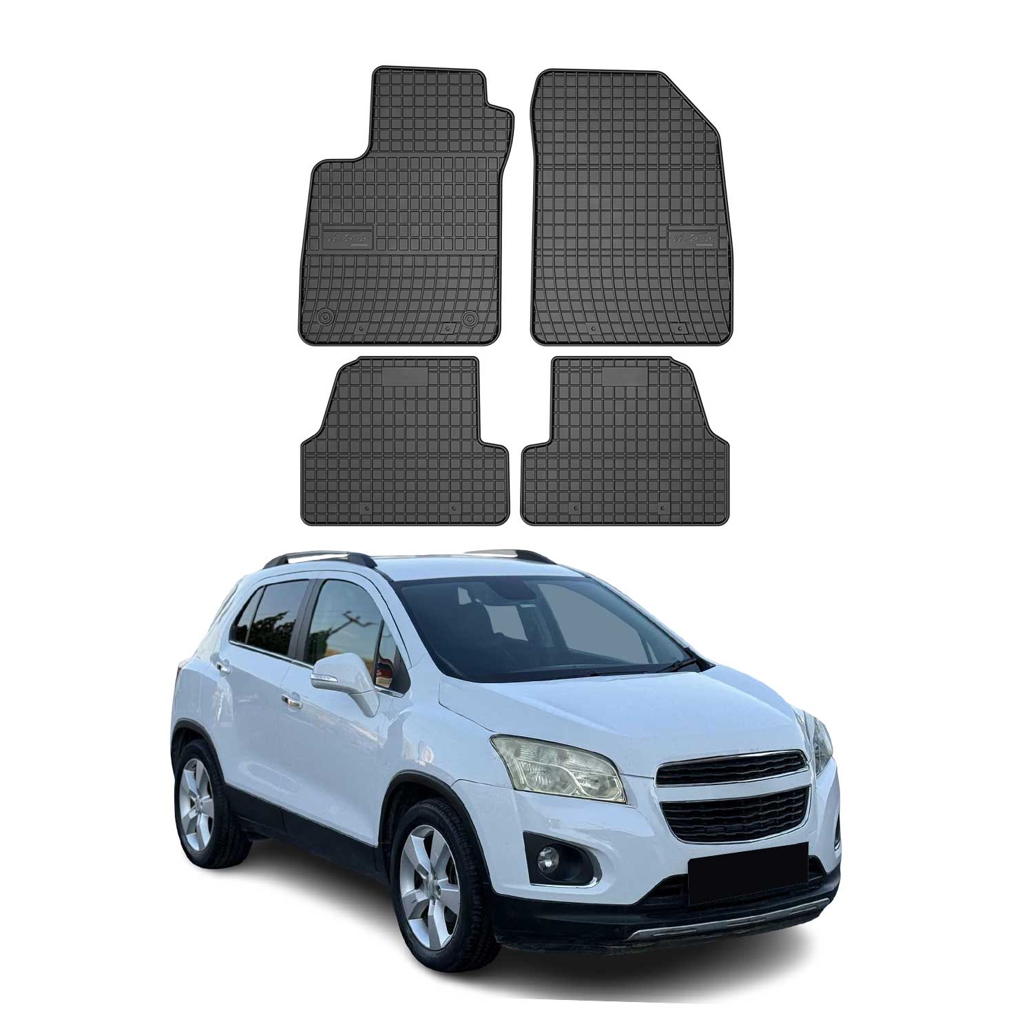 OMAC Alfombrillas De Coche para Chevrolet Trax / Buick Encore 2013-2022 Negro 4x