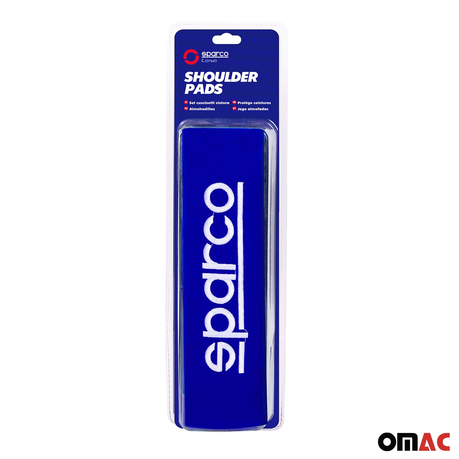 Sparco Para cinturón de Seguridad de coche Universal Azul Poliéster