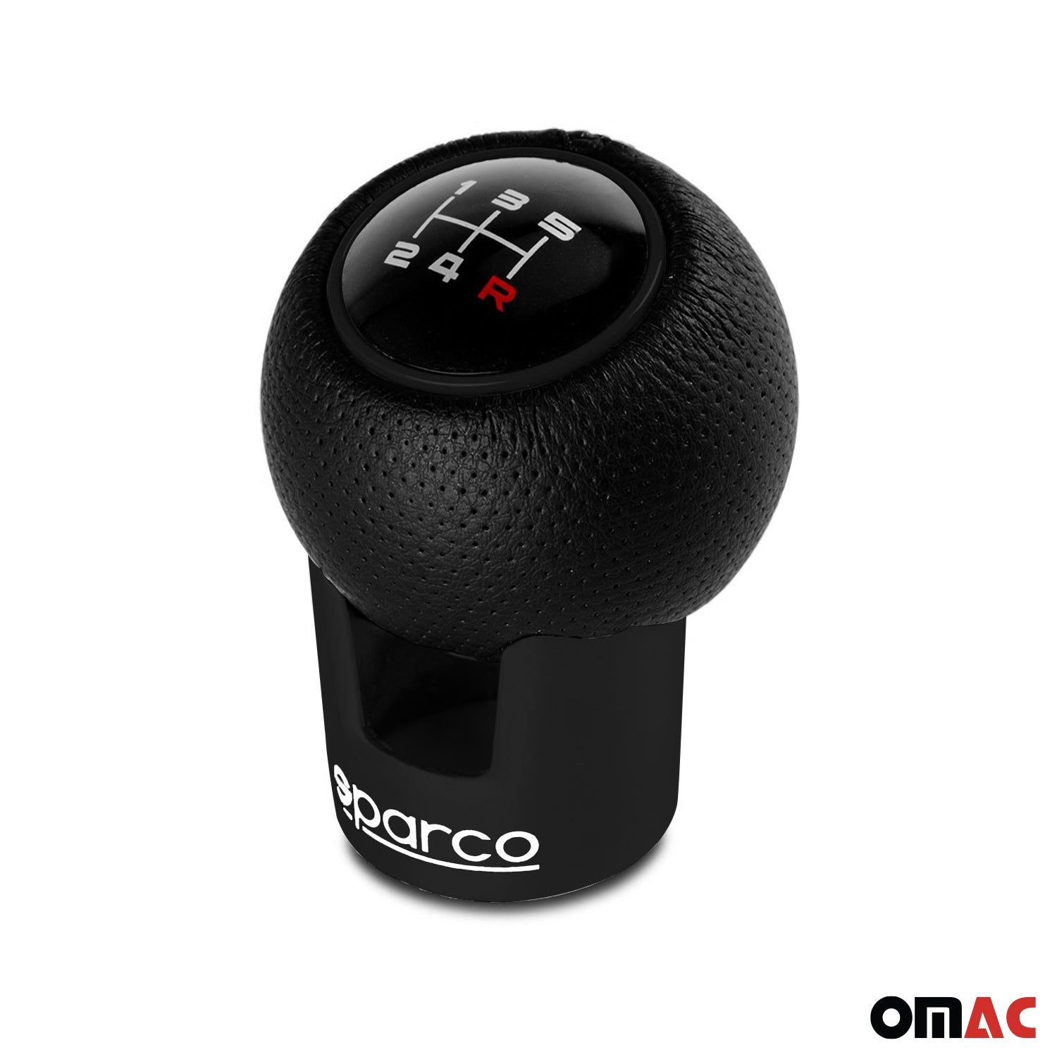 Sparco Palanca de Cambios Universal Negro Aluminio & cuero de pu