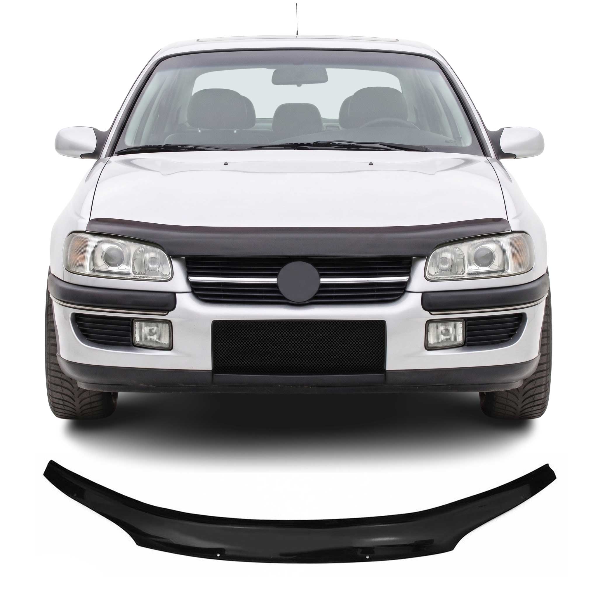 Deflector de Capó para Opel Omega B 1994-2004 Oscuro Brillante Acrílico