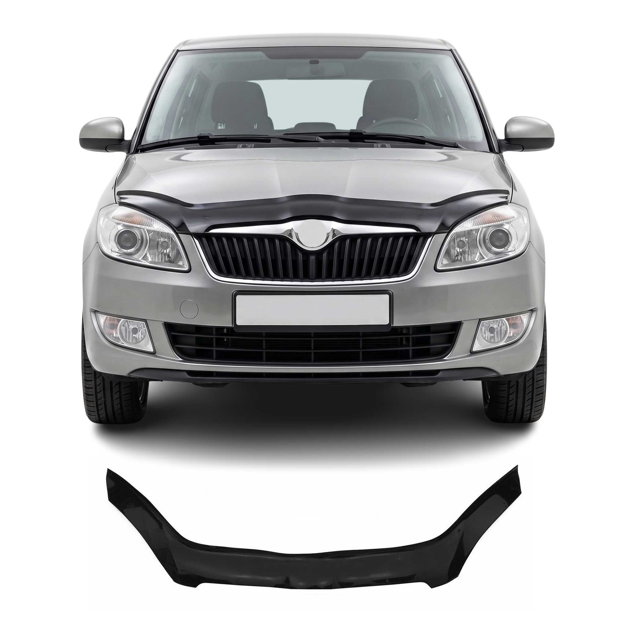 Deflector de Capó para Skoda Roomster 2006-2010 Oscuro Brillante Acrílico
