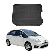 OMAC Bandeja Maletero Alfombrilla para Citroen C4 Picasso 2007-2014 Negro TPE