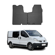 OMAC Alfombrillas De Coche para Nissan Primastar 2006-2024 Negro Goma TPE 2Pza