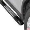 Par de Estribos Barras Laterales para Nissan X-Trail 2015-2017 Negro Acero