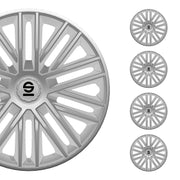 Sparco Bergamo Tapacubos 14 Pulgadas Universal Plata ABS Plástico
