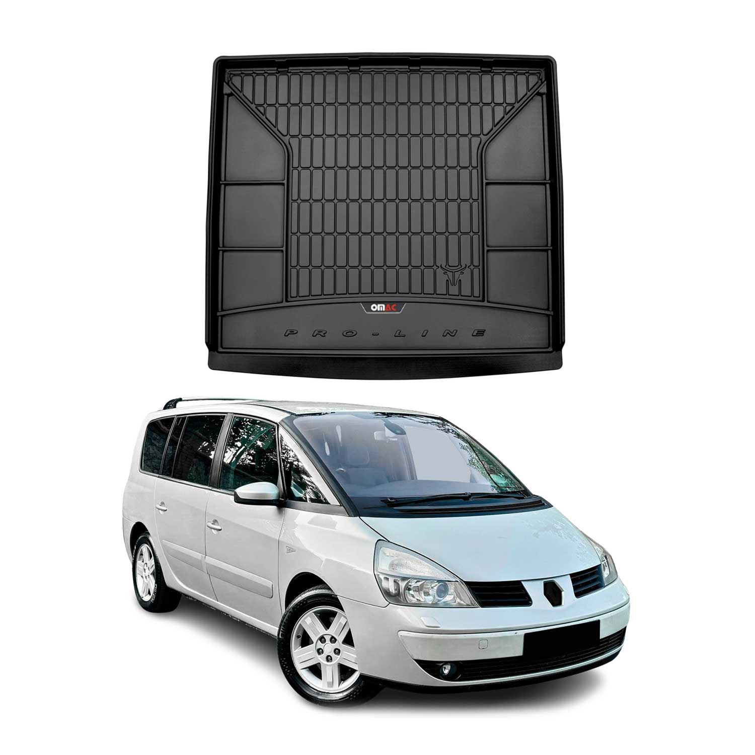 OMAC Premium Bandeja Maletero Alfombrilla para Renault Espace 2002-2014 TPE