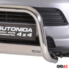 Bull Barra Frontal para Mitsubishi Outlander 2013-2015 Plata Acero