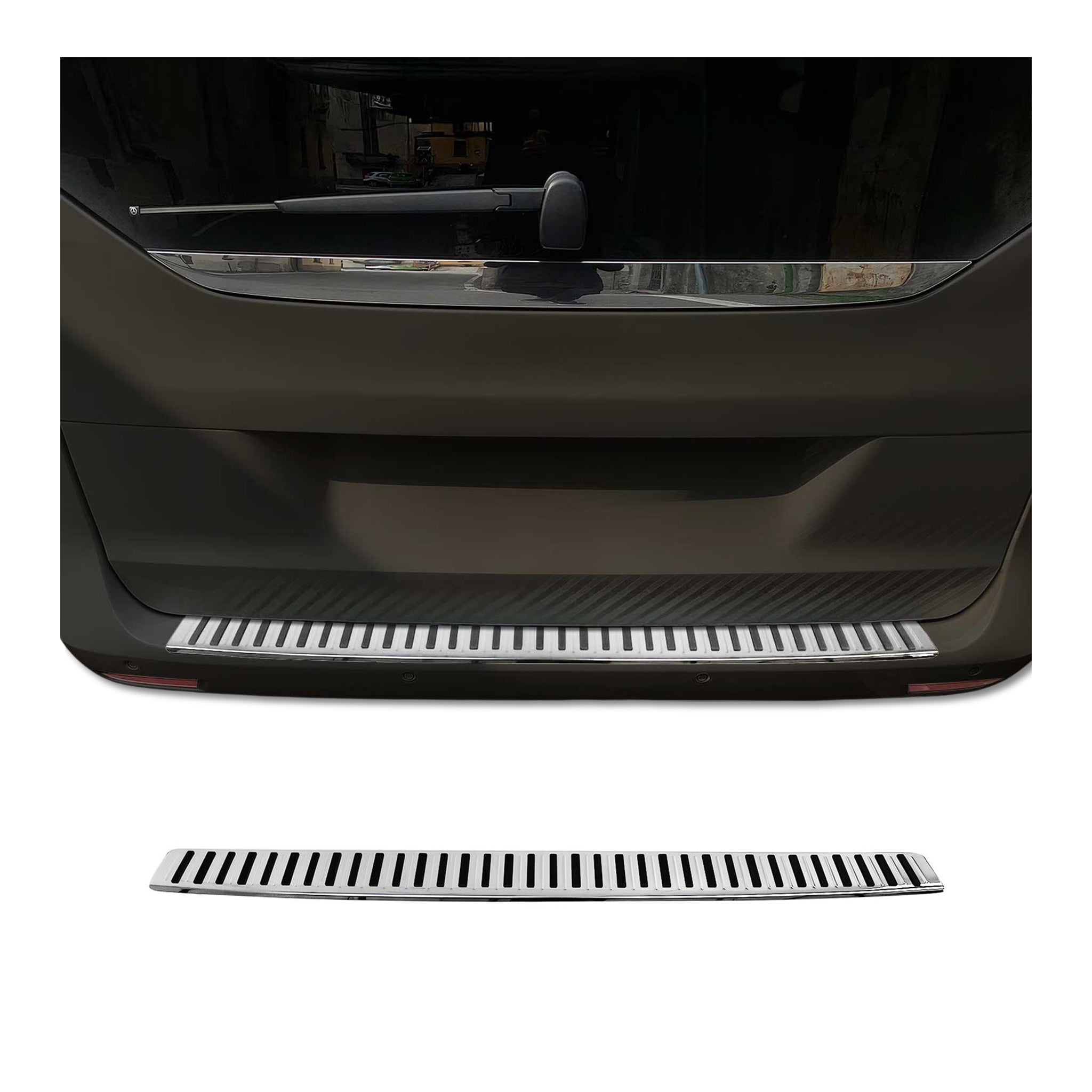 Protector Parachoques para Mercedes Vito W447 2014-2025 Plata Brillante Acero