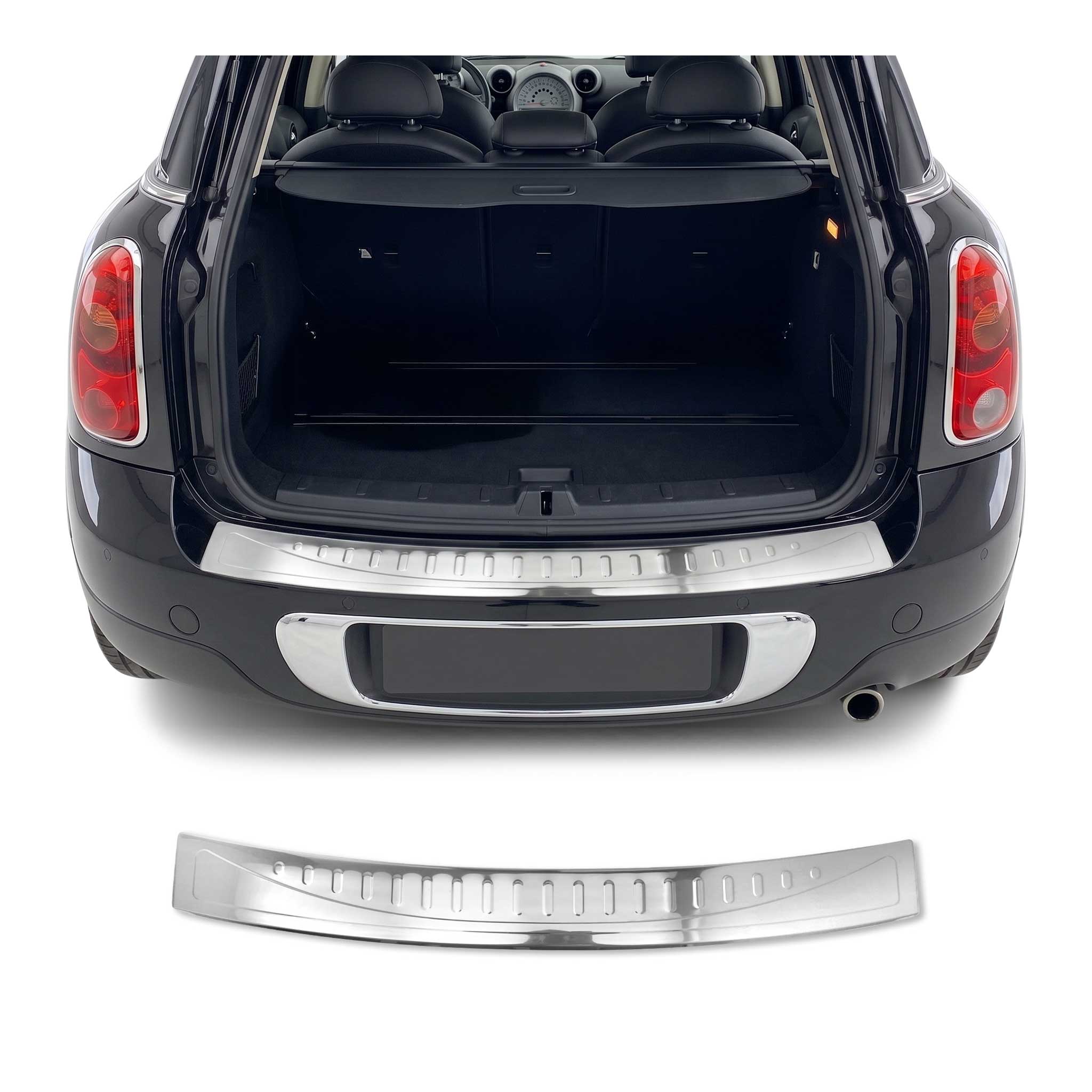 Protector Parachoques para Mini Countryman 2010-2017 Plata Brillante Acero