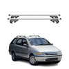 Menabo Barras de Techo Baca para Fiat Palio Weekend 1997-2001 Gris Aluminio 2Pza