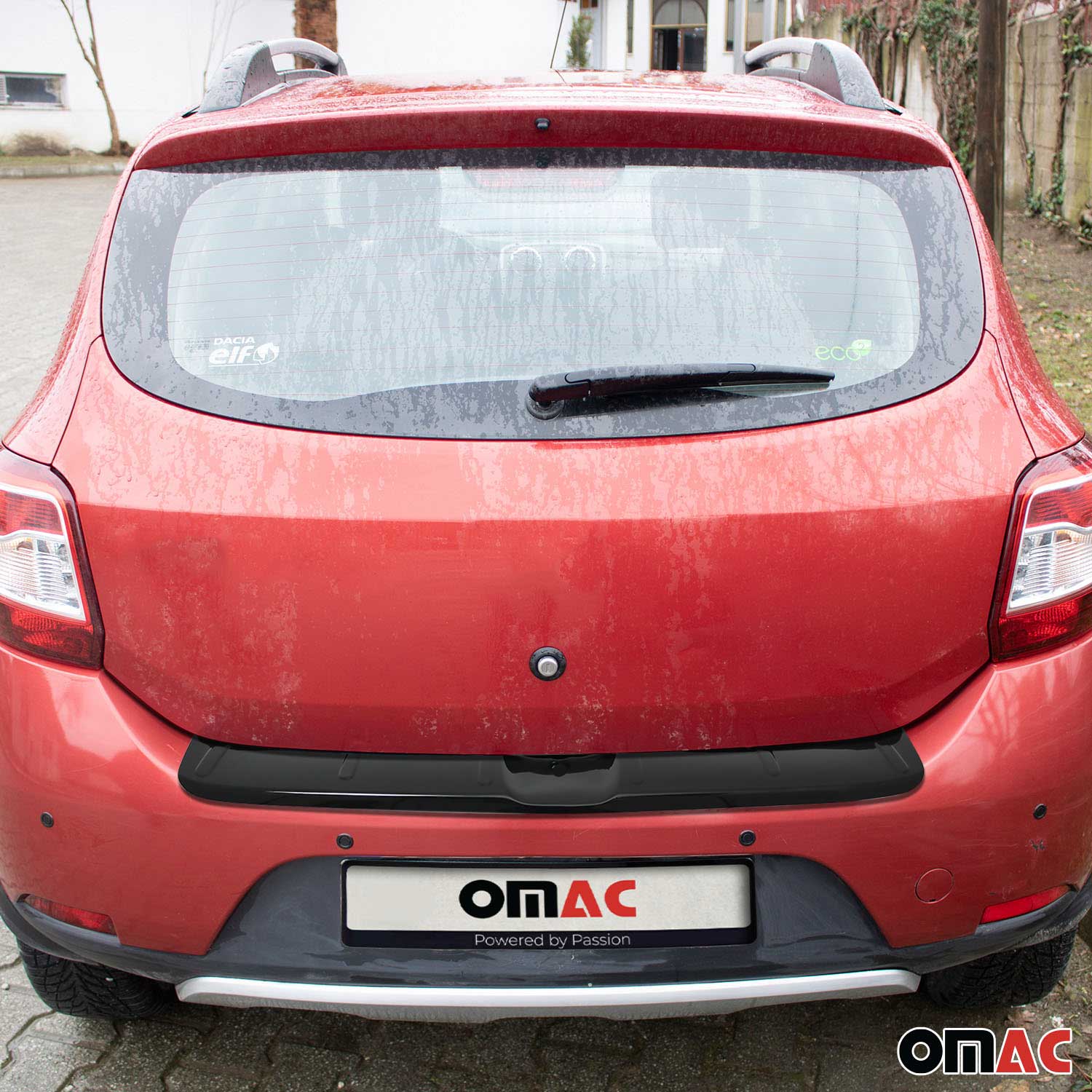 Protector Parachoques para Dacia Sandero 2012-2020 Negro Brillante Acrílica