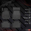 OMAC Premium Alfombrillas De Coche para BMW Serie 3 G20 G21 2019-2025 Goma 4x