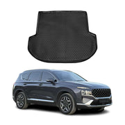 OMAC Bandeja Maletero Alfombrilla para Hyundai Santa Fe 2017-2021 Negro Goma TPE
