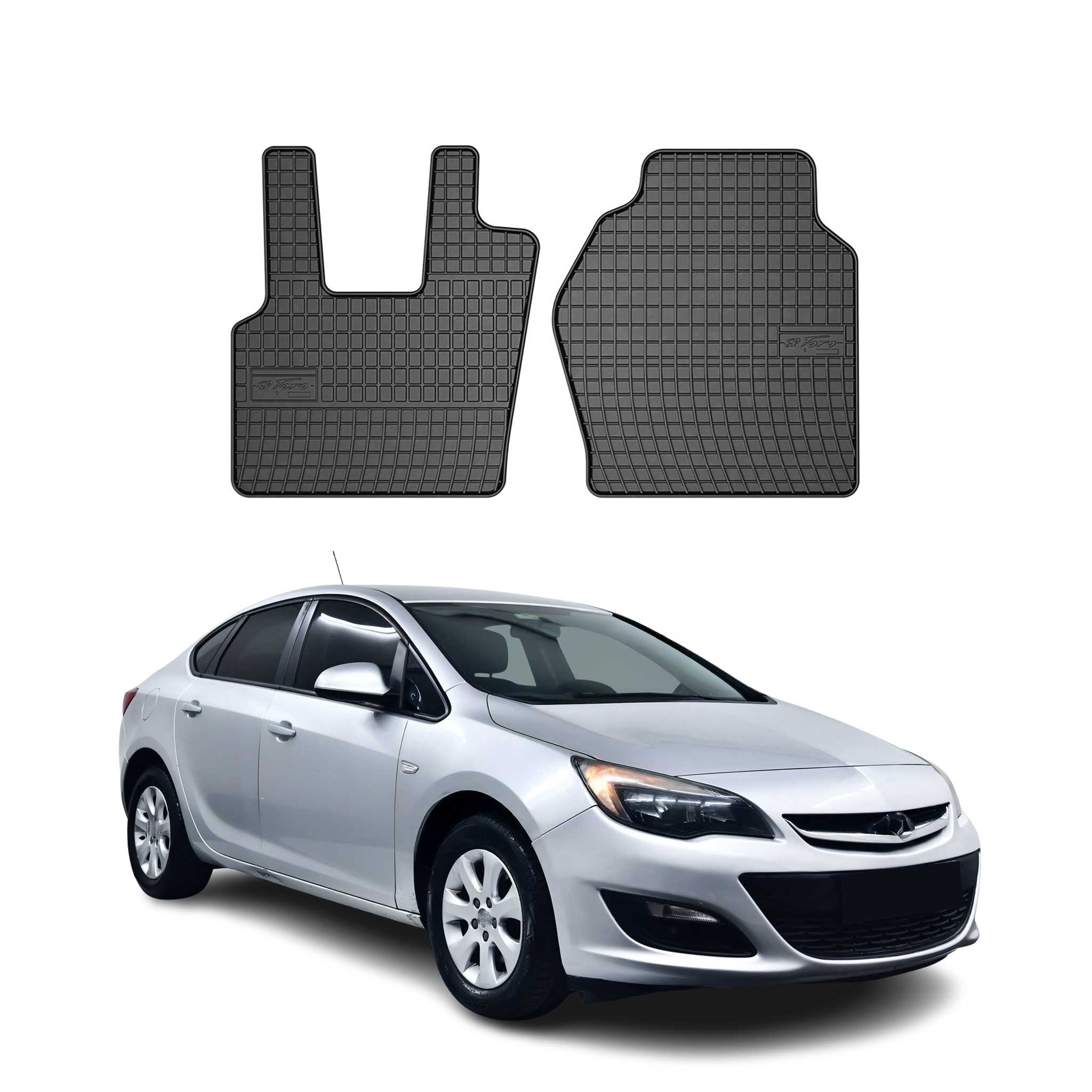 OMAC Alfombrillas De Coche para Opel Astra K 2015-2021 RHD Negro Goma TPE 4Pza