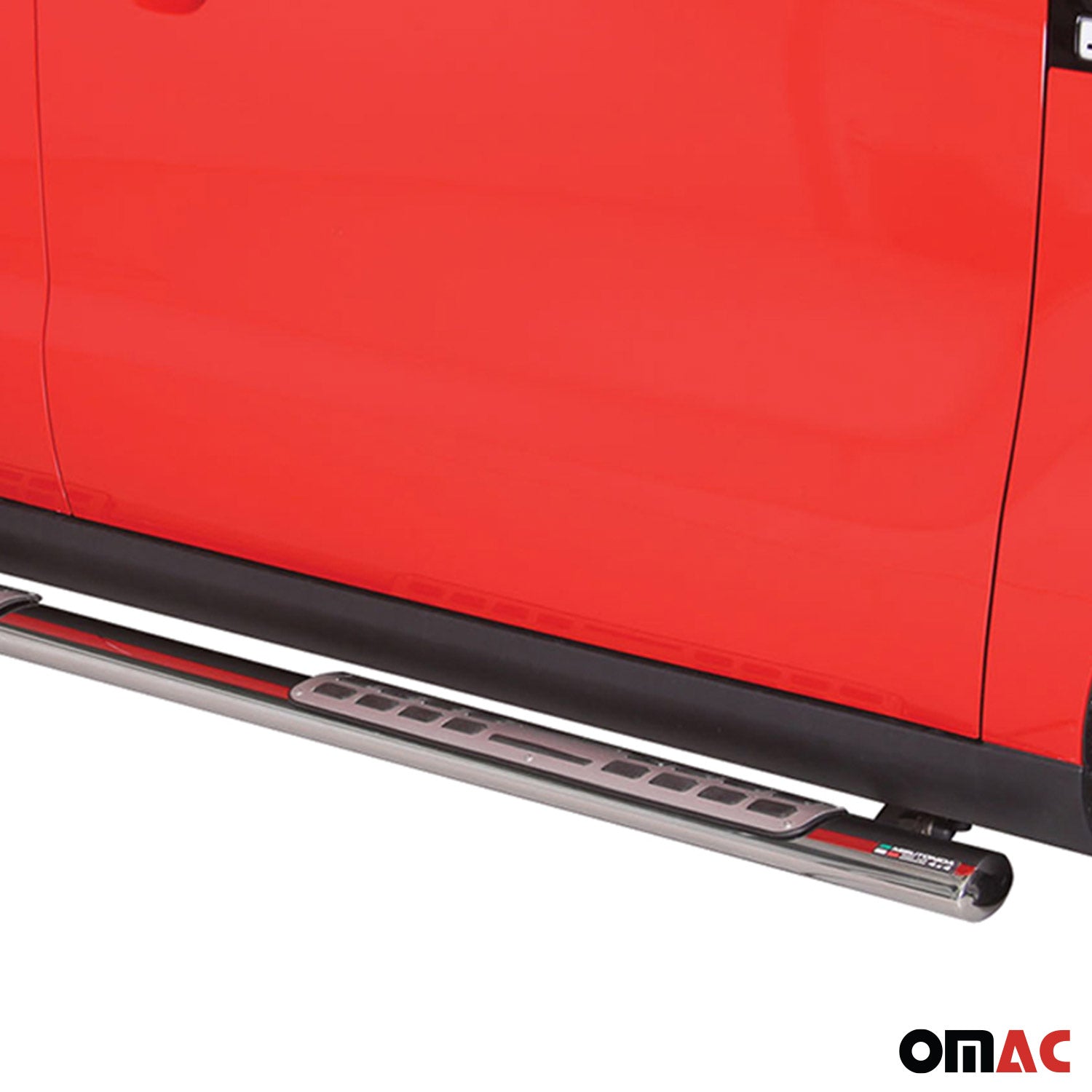 Par de Estribos Barras Laterales para Kia Soul 2013-2017 Plata Acero 2x