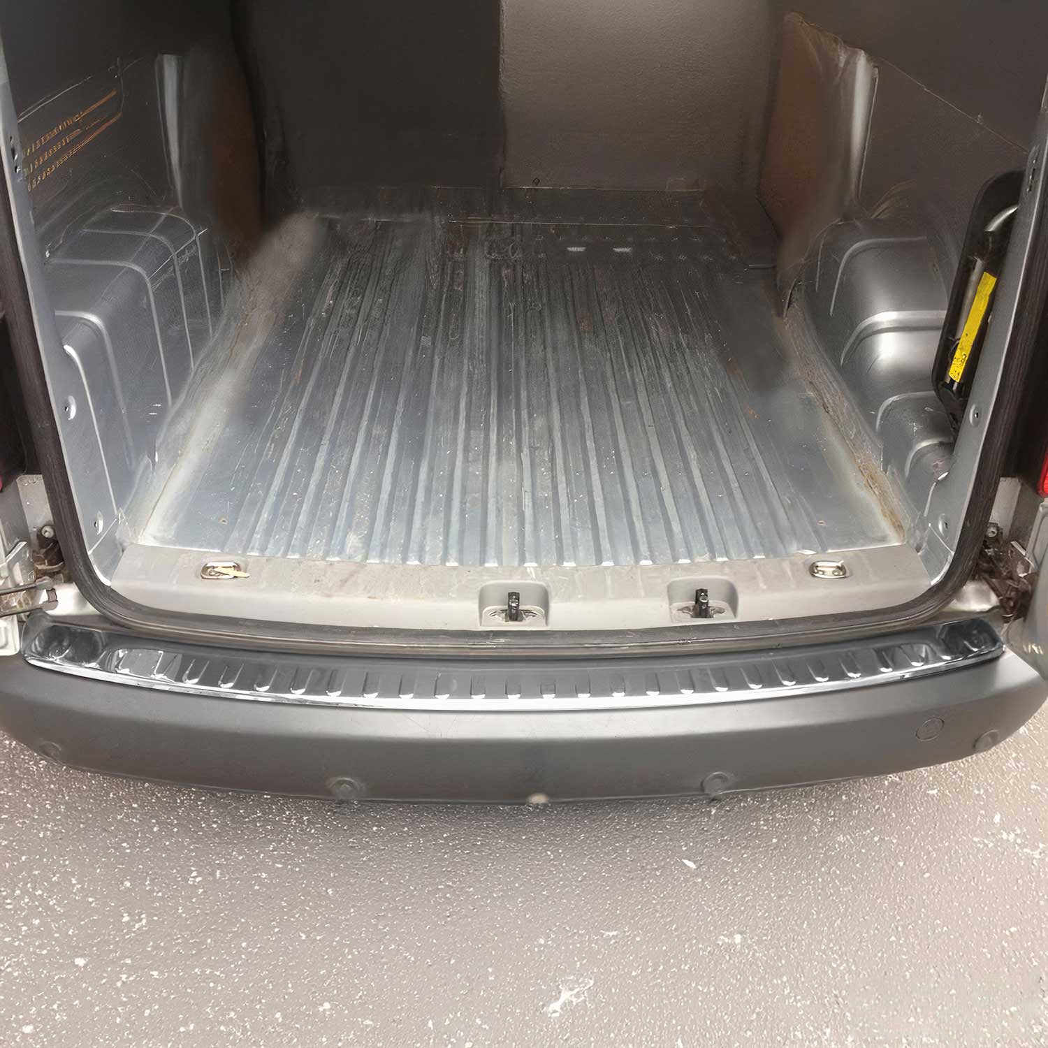 Protector de Parachoques Trasero para VW Caddy 2003-2015 Acero Brillante Plata