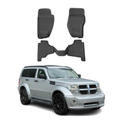 OMAC Alfombrillas De Coche para Dodge Nitro 2007-2012 Negro Goma TPE 4Pza