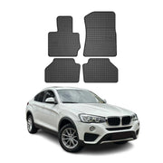 OMAC Alfombrillas De Coche para BMW X4 F26 2014-2018 Negro Goma TPE 4Pza