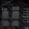 OMAC Premium Alfombrillas De Coche para BMW Serie 2 Cupé G42 2021-25 TPE Goma 4x