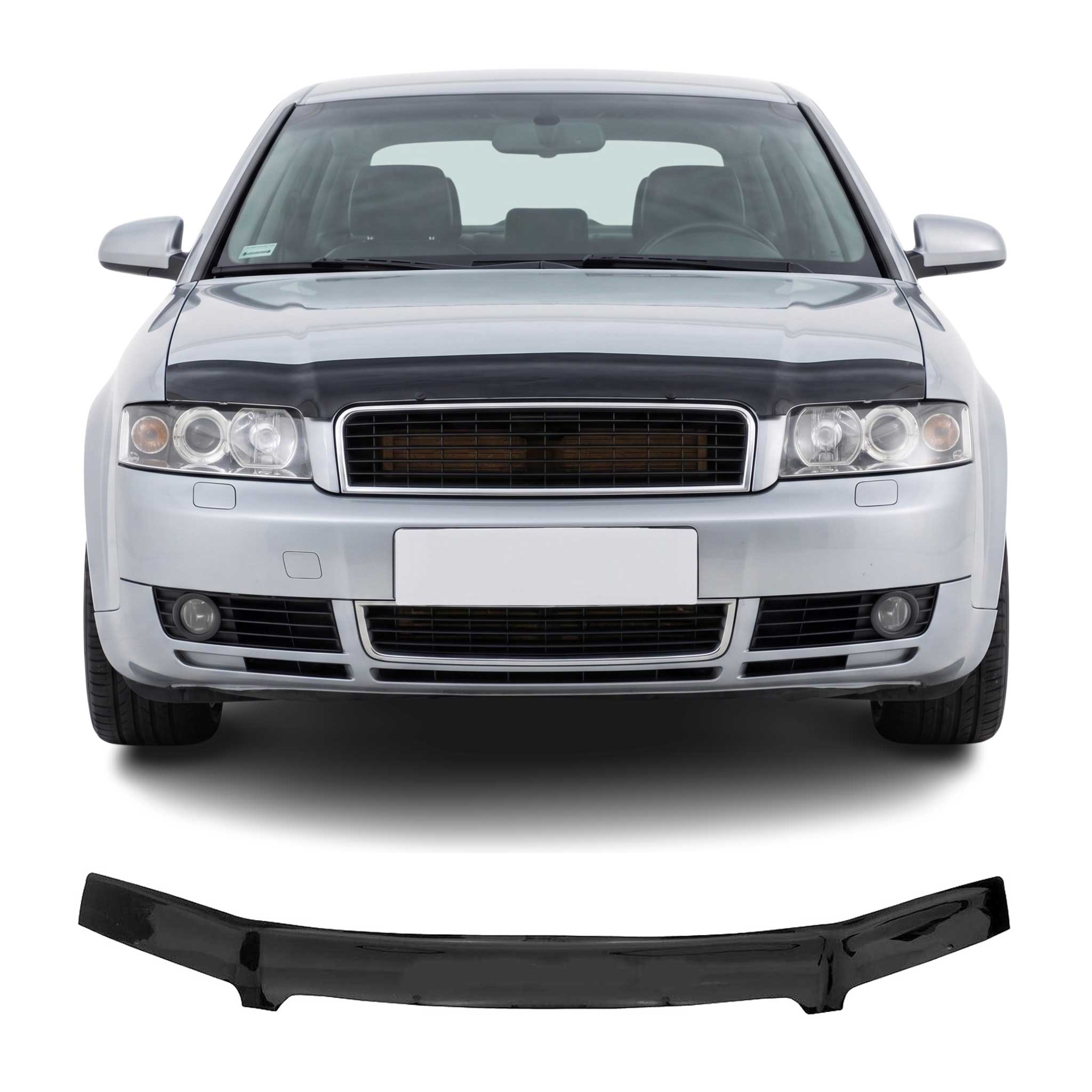 Deflector de Capó para Audi A4 B6 2000-2004 Oscuro Brillante Acrílico