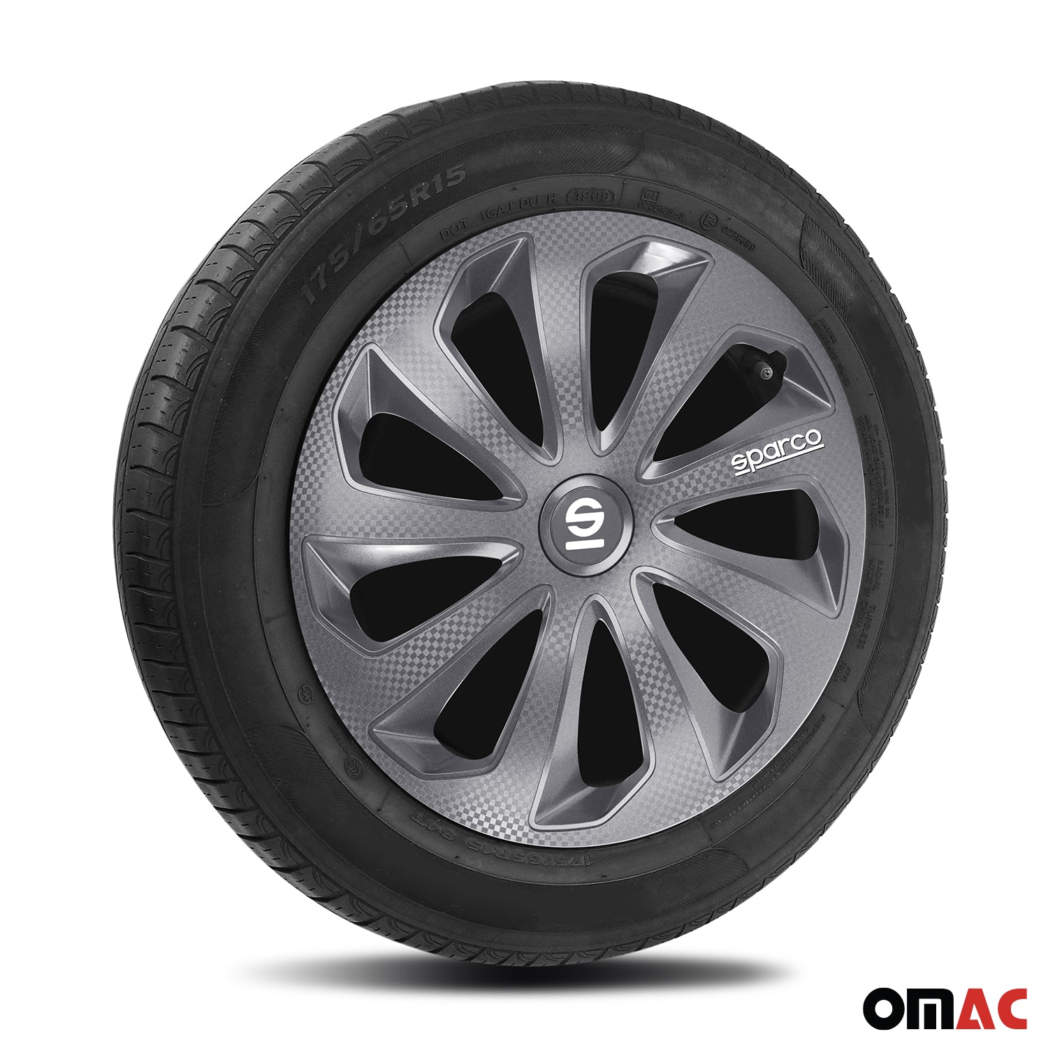 Sparco Tapacubos 16" pulgadas Universal Carbono Gris ABS Plástico