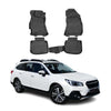 OMAC Alfombrillas De Coche para Subaru Outback 2015-2019 Negro Goma TPE 4Pza