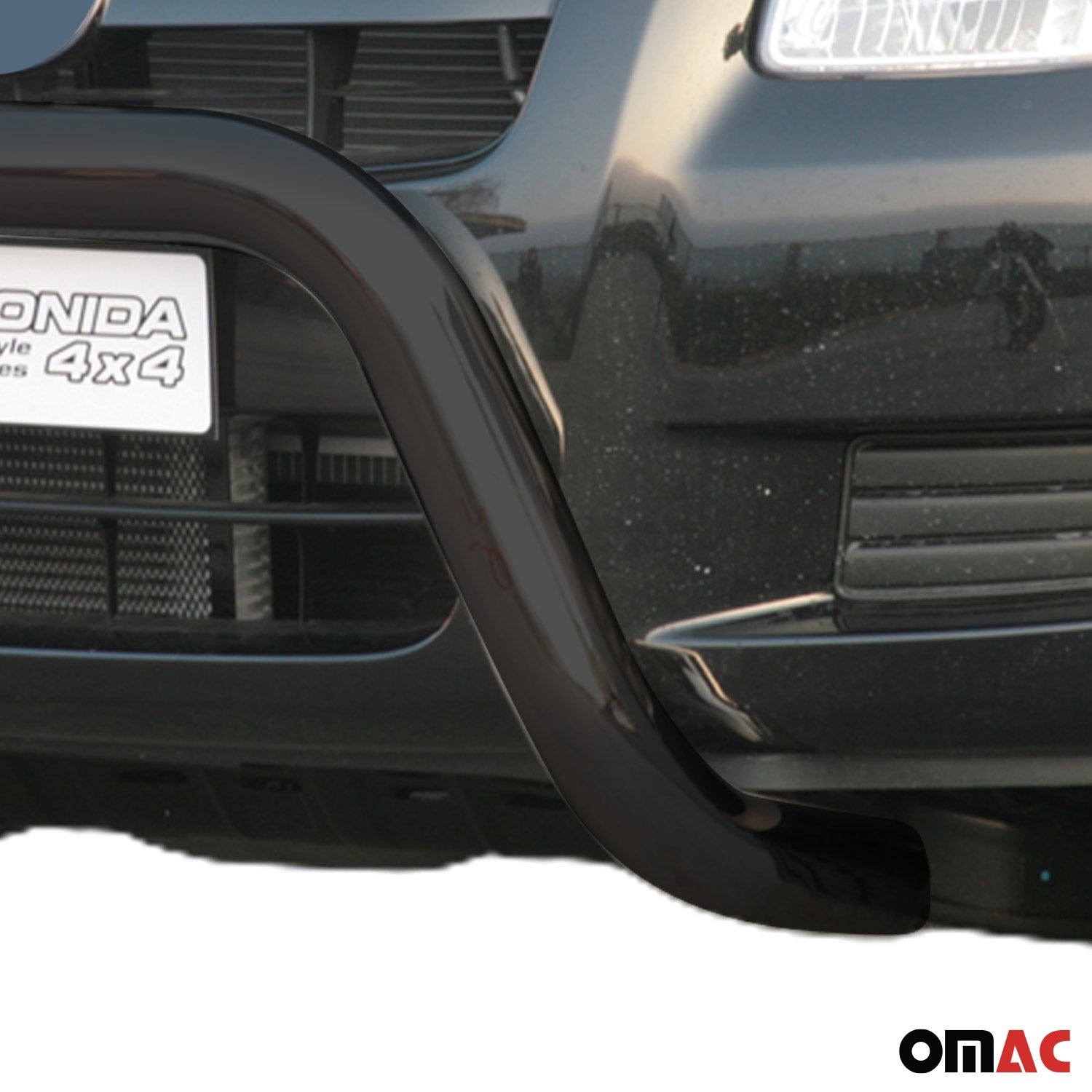 Bull Barra Frontal para Mazda BT-50 2006-2012 Negro Brillante Acero