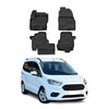 OMAC Alfombrillas De Coche para Ford Tourneo Courier 2014-2024 Negro Goma TPE 4x