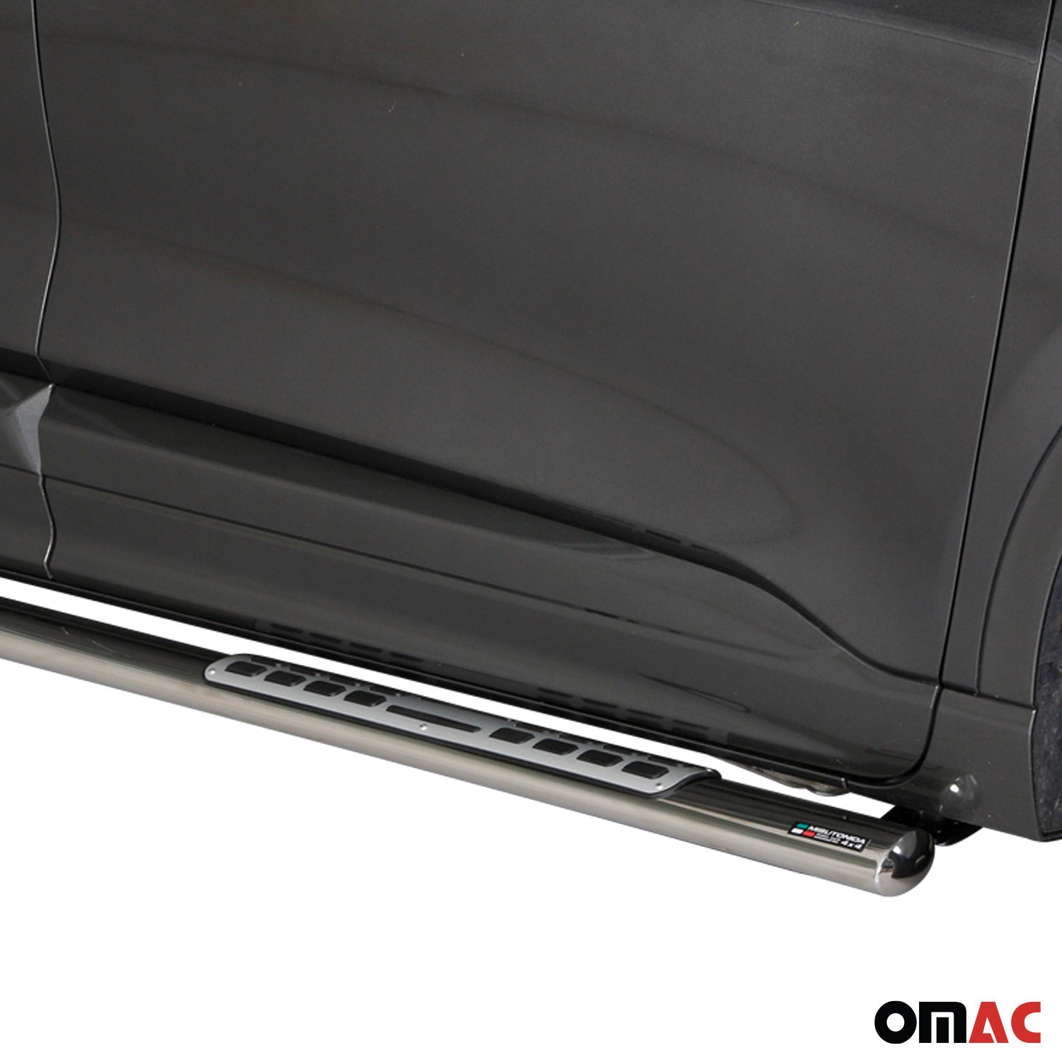 Par de Estribos Barras Laterales para Ford Kuga 2019-2025 Plata Acero 2x