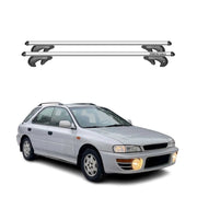 Menabo Barras de Techo Baca para Subaru Impreza 1992-2000 Gris Aluminio 2Pza