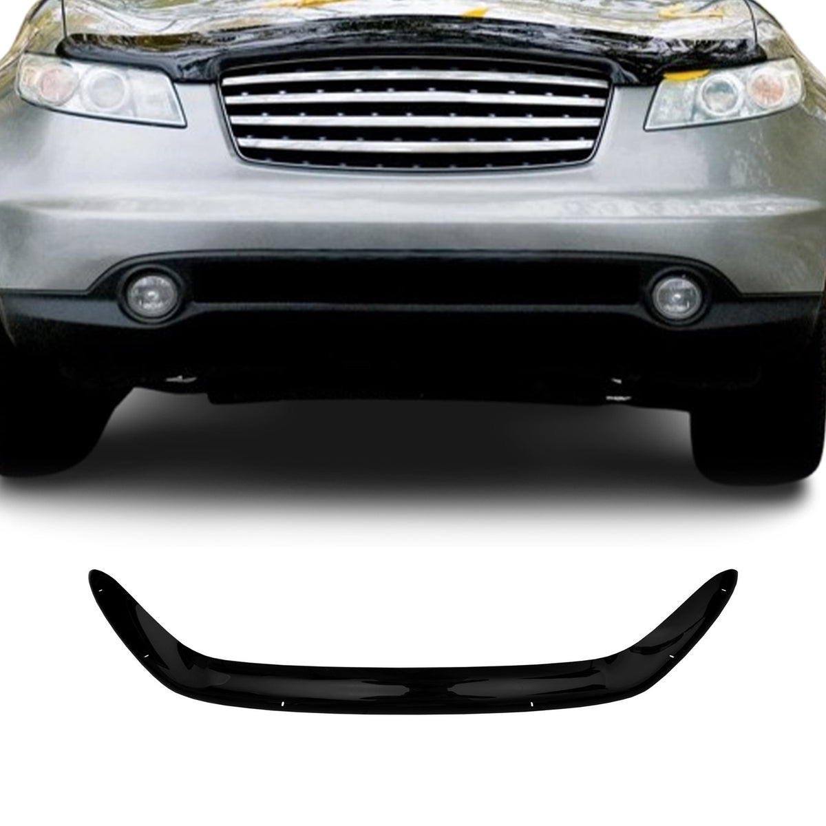 Deflector de Capó para Kia Optima 2015-2021 Oscuro Brillante Acrílico