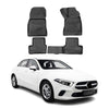 OMAC Alfombrillas De Coche para Mercedes A Class 2018-2025 RHD Negro Goma TPE 4x