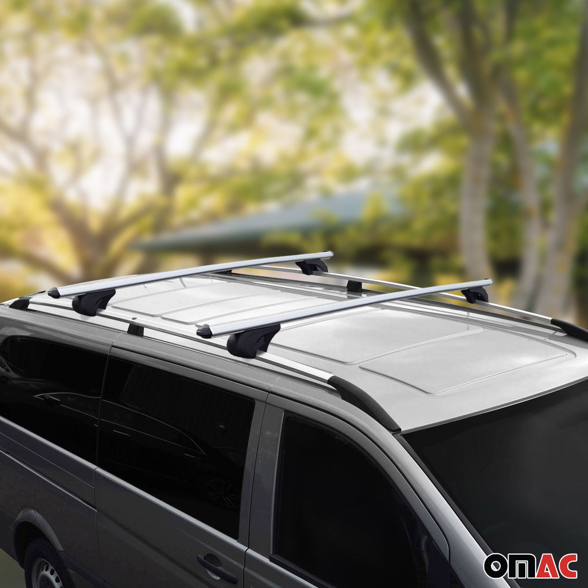 Rieles & Barras de Techo Coche para VW Caddy 2015-2020 Corto Gris Aluminio 4Pza