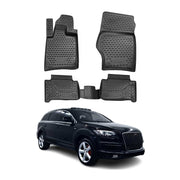 OMAC Alfombrillas De Coche para Audi Q7 2006-2015 Negro Goma TPE 4Pza