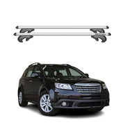 Menabo Barras de Techo Coche Barra para Subaru Tribeca 2005-2014 Gris Alu 2Pza