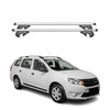 Menabo Barras de Techo Baca para Dacia Logan MCV 2013-2025 Gris Aluminio 2Pza
