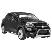 Bull Barra Frontal para Fiat 500X 2014-2018 Plata Brillante Acero 1Pza