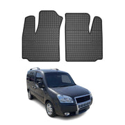 OMAC Alfombrillas De Coche para Fiat Doblo 2000-2010 Negro Goma 2Pza