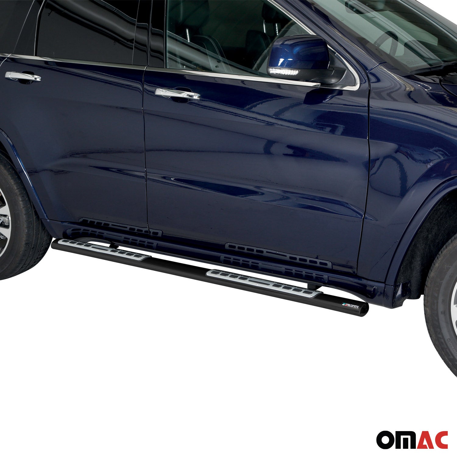 Estribos Barras Laterales para Jeep Grand Cherokee Overland 2013-17 Negro Acero