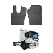 OMAC Alfombrillas De Coche para Scania P 2004-2015 Negro Goma 2Pza