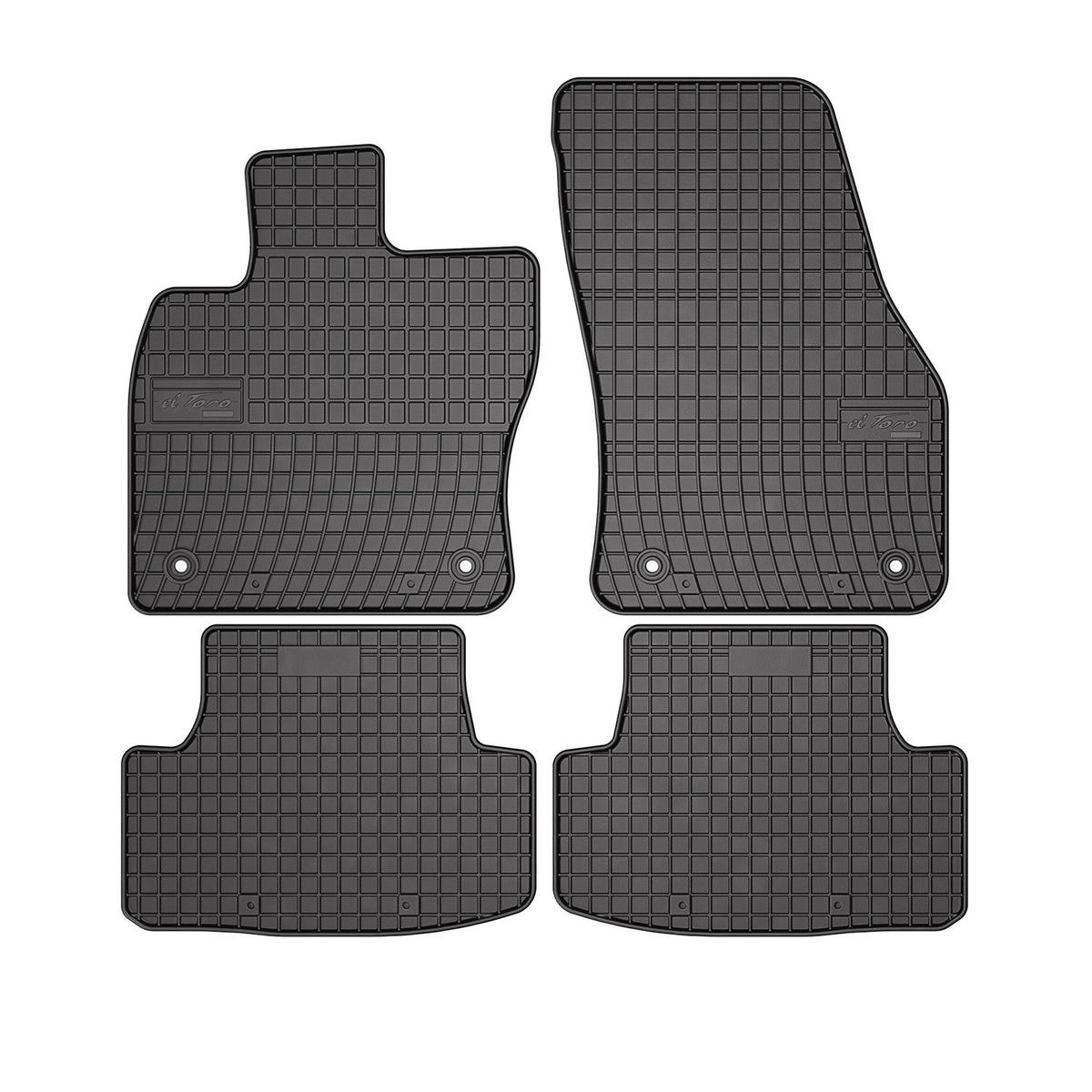 OMAC Alfombrillas De Coche para VW T-Roc 2017-2024 Negro Goma 4Pza