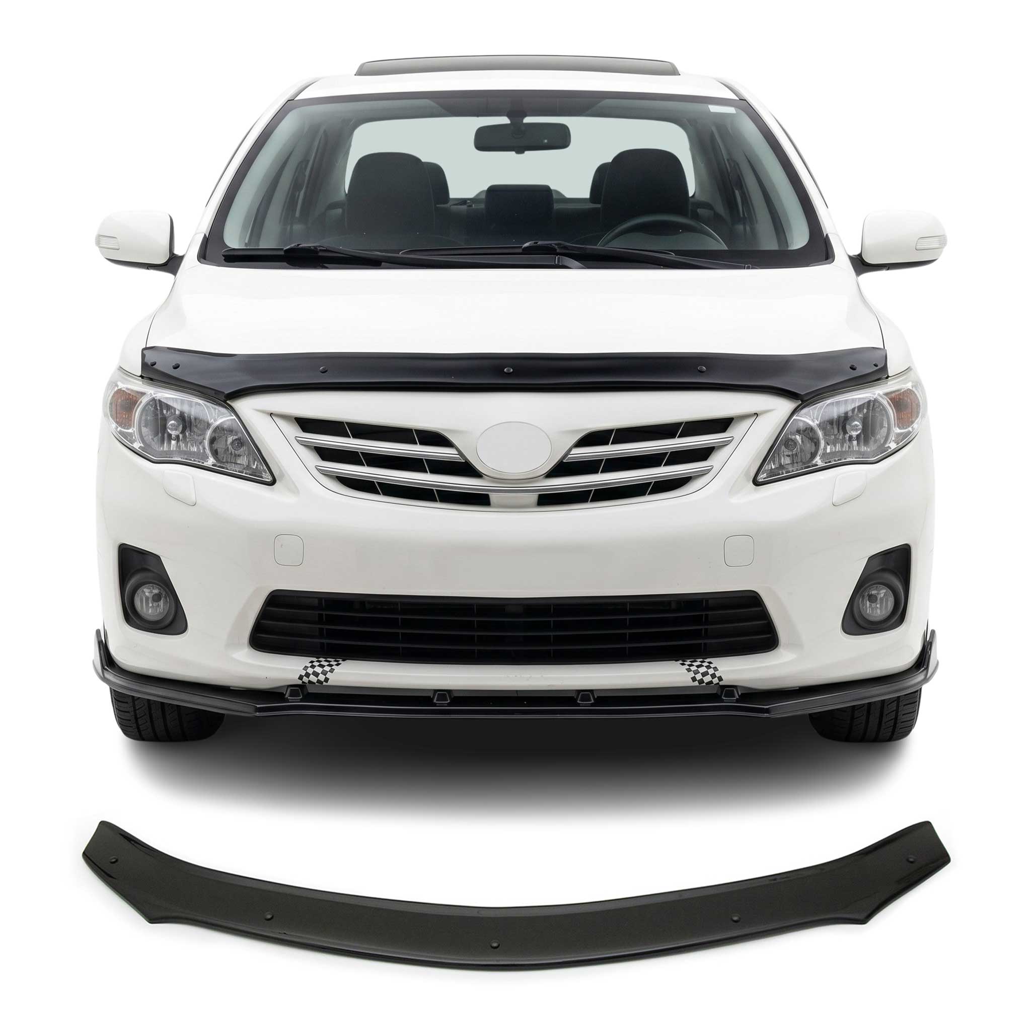Deflector de Capó para Toyota Corolla 2006-2013 Oscuro Brillante Acrílico