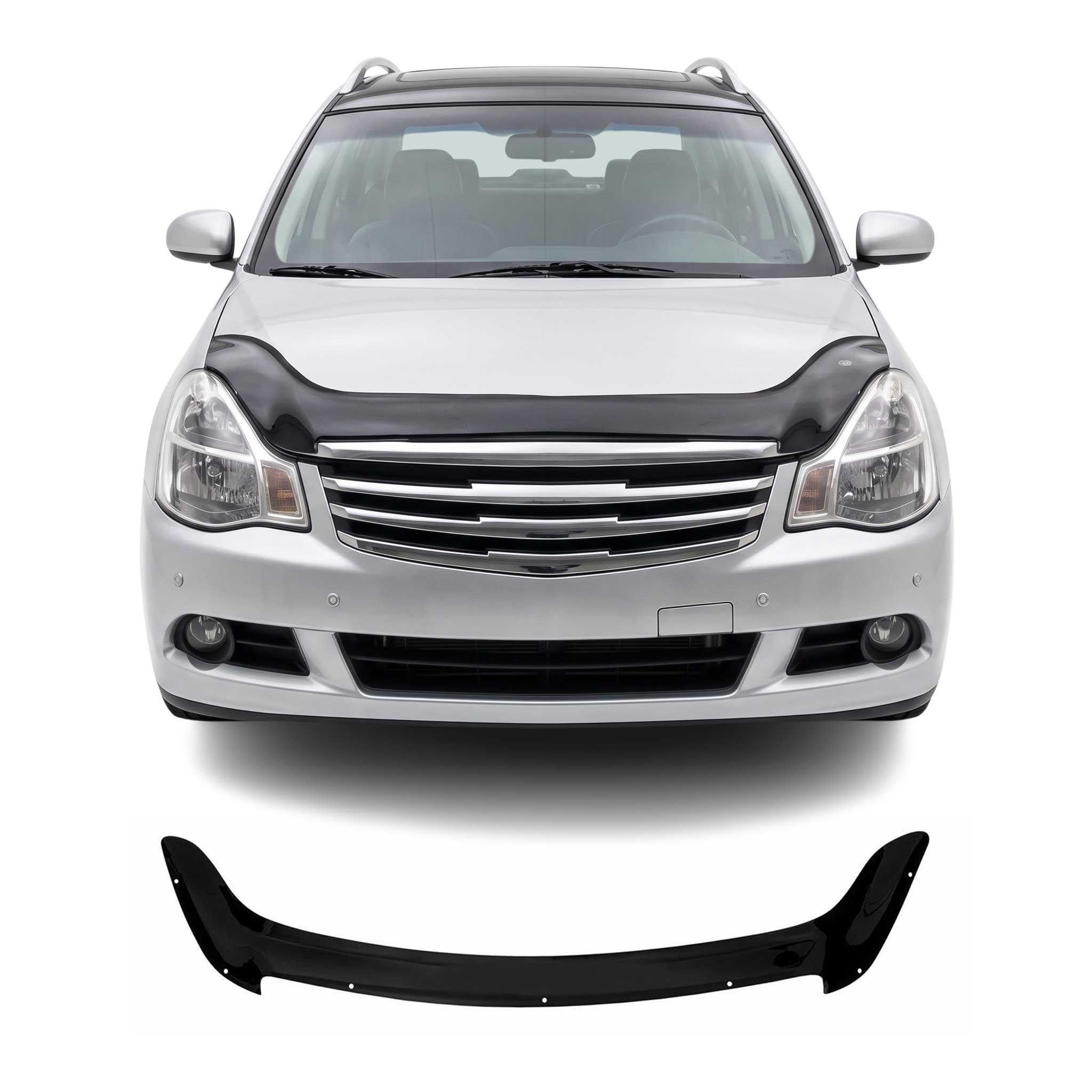Deflector de Capó para Nissan Almera 2012-2018 Oscuro Brillante Acrílico