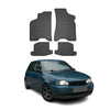 OMAC Alfombrillas De Coche para Seat Arosa 1997-2005 Negro Goma 4Pza