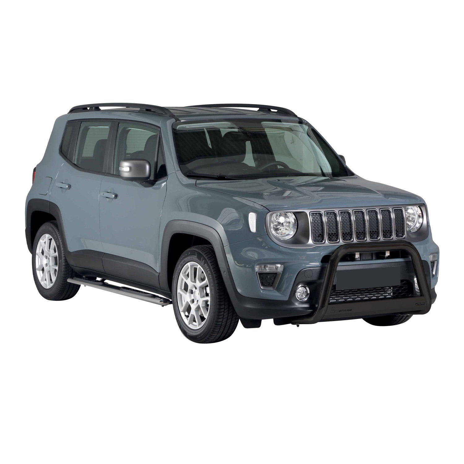 Bull Barra Frontal para Jeep Renegade 2018-2022 Negro Acero 1Pza