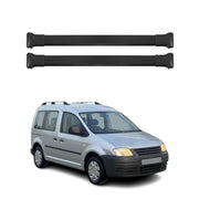 Barras de Techo Baca para VW Caddy 2003-2020 Negro Aluminio 2Pza