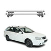 Menabo Barras de Techo Baca para Chevrolet Nubira Kombi 2004-2007 Gris Alu 2Pza